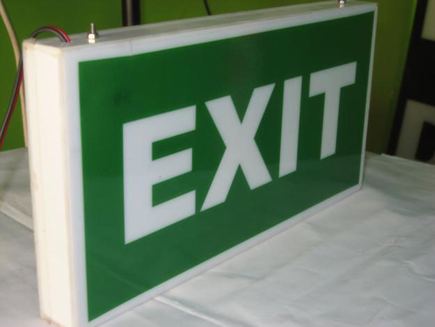 Exit Sign board Manufacturers in gurgaon