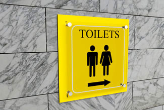 Toilets sign board maker in gurgaon