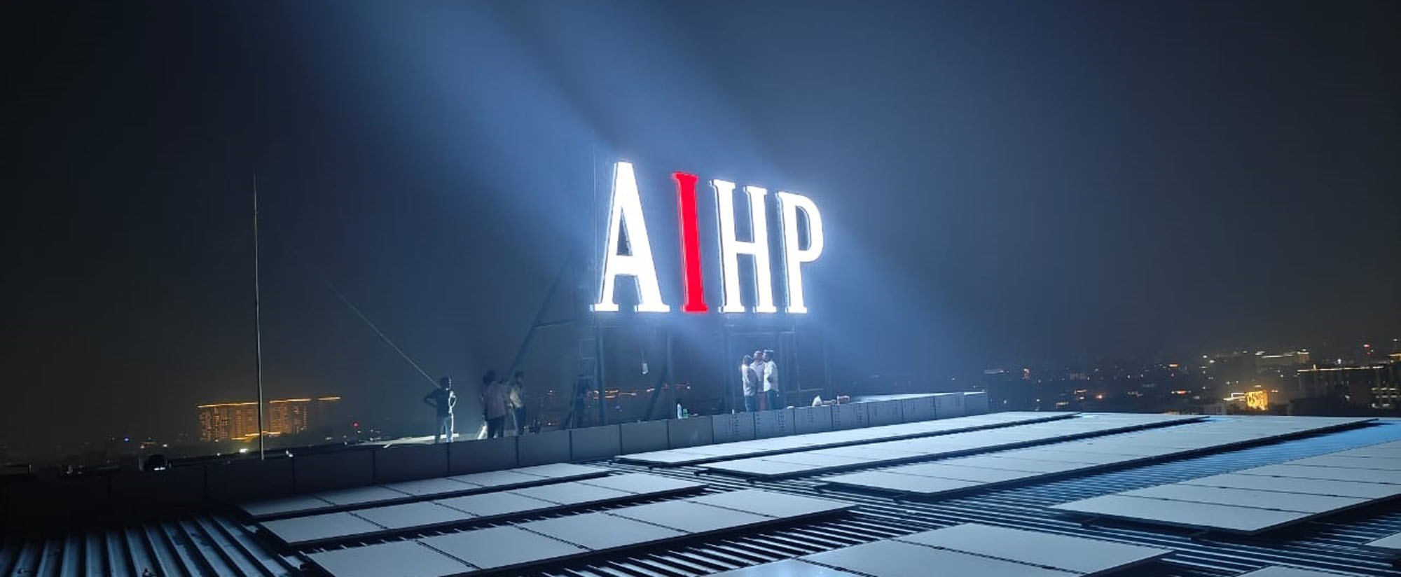 LED-GLOW-SIGN-BOARD-Office Space in Gurgaon - Managed Workspaces by AIHP