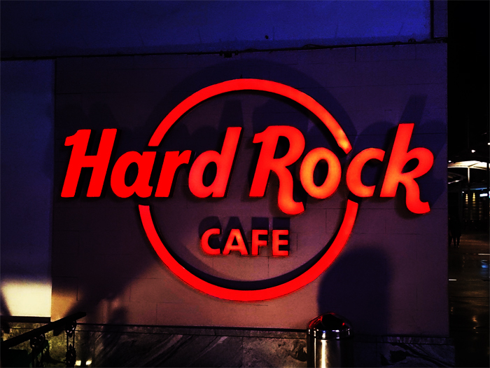 HARD ROCK CAFE BAR PUB HOTEL LED SIGNAGE INSTALLED  CYBER HUB GURGAON