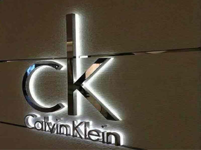 CK CALVIN KLEIN 304 GRADE STAINLESS STEEL LETTERS BACK LITE  SIGNAGE