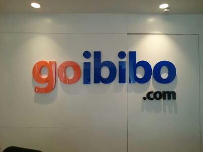 GOIBIBO ACRYLIC OFFICE RECEPTION SIGNAGES IN DLF EPITOME BUILDING GGN