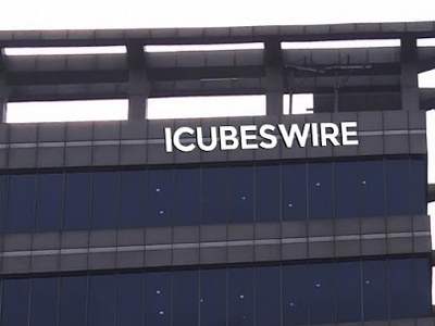 ICEUBE WIRE SOFTWARE COMPANY BUILDING FACADE SIGNAGE IN JMD MEGAPOLIC 
